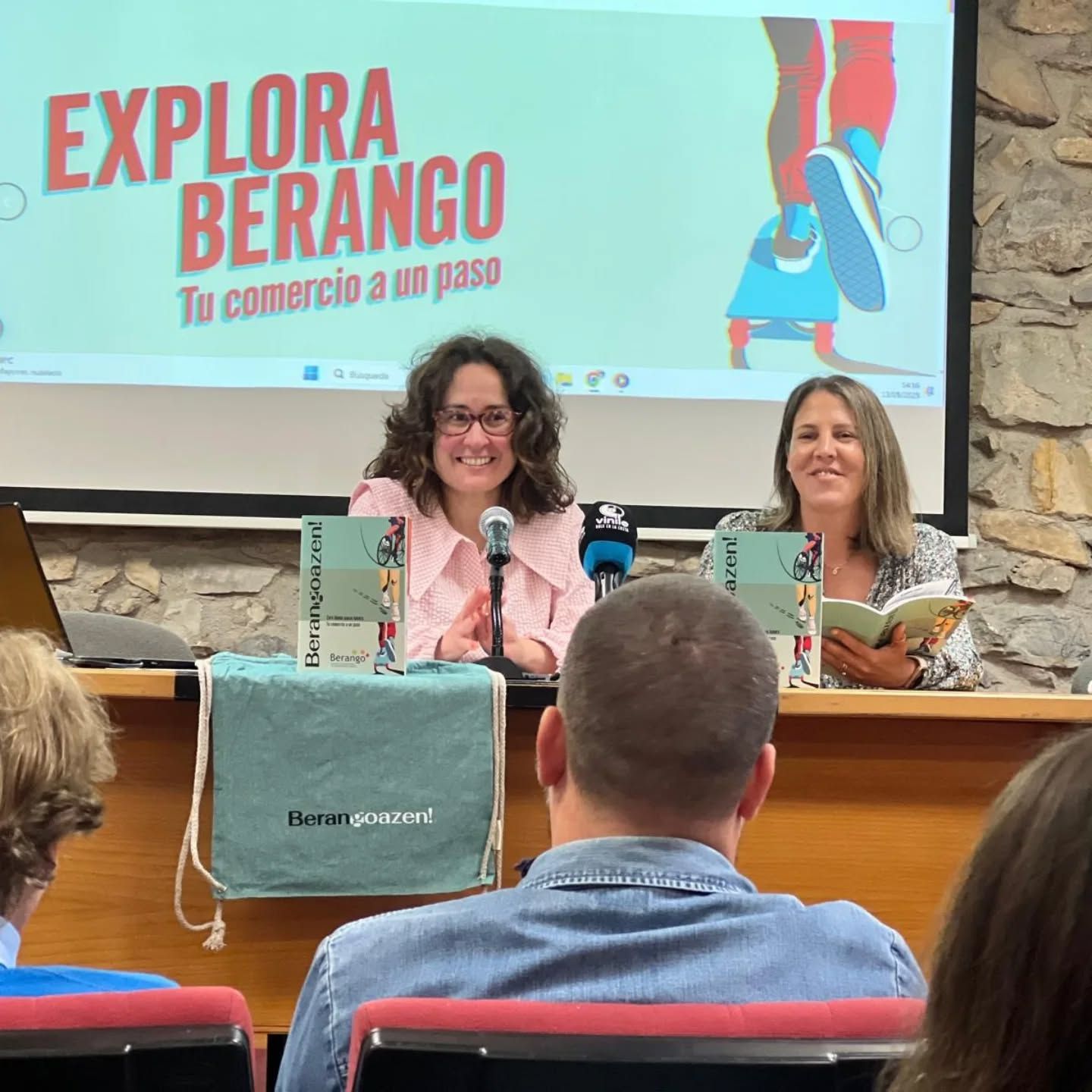 Presentación de Berangoazen!, el nuevo sello impulsado por el Área de Promoción Económica y Empleo del Ayuntamiento de Berango.