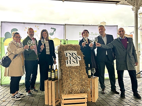 Presentación de'Txin txin Fest' en El Arenal de Bilbao.