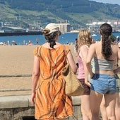 La playa de Ereaga, en Getxo.