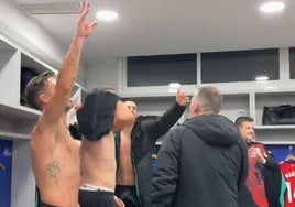 Así sonó el himno de la Champions en el vestuario del Athletic