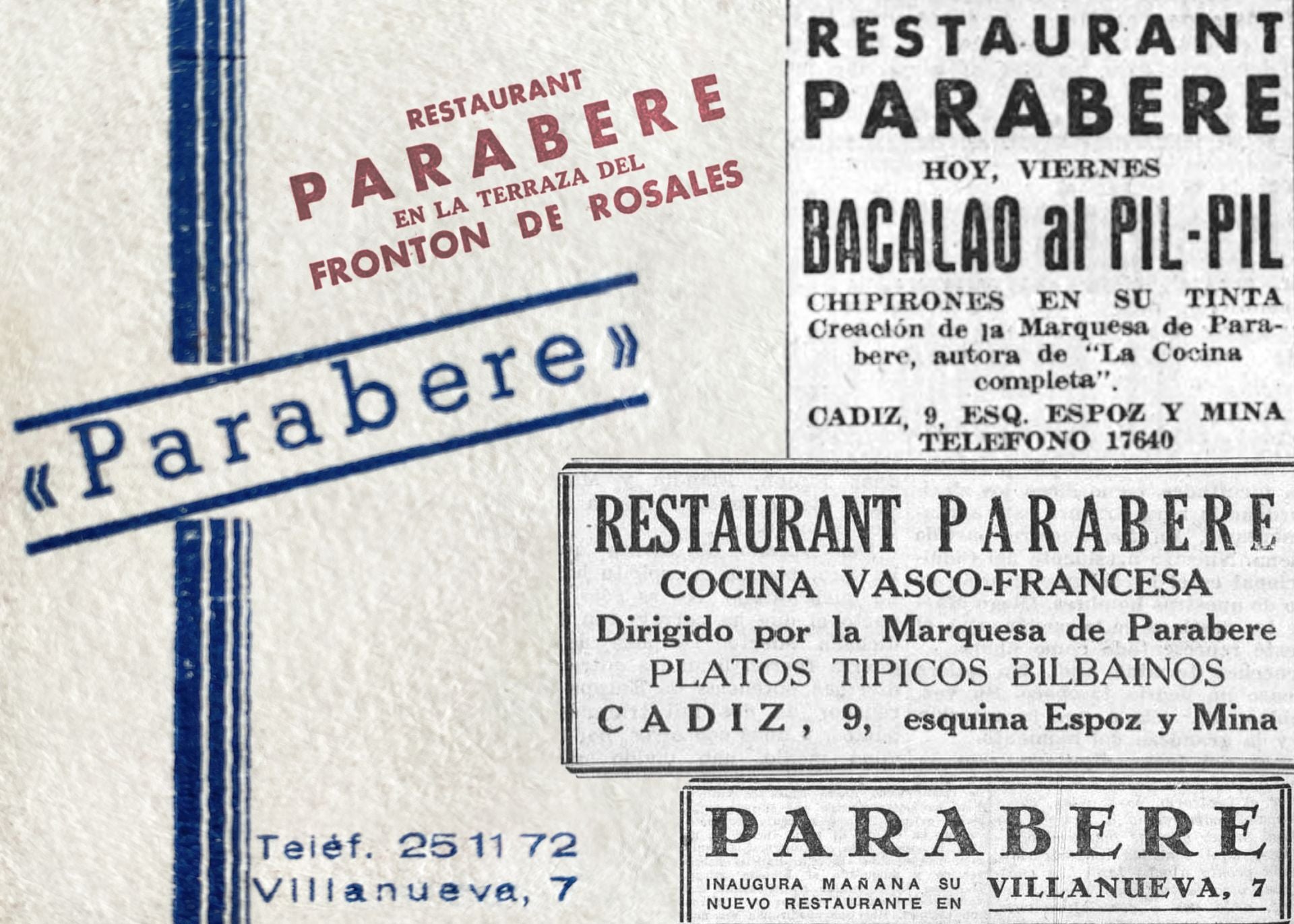 La historia del restaurante de una burguesa bilbaína que se inauguró justo antes de la Guerra Civil