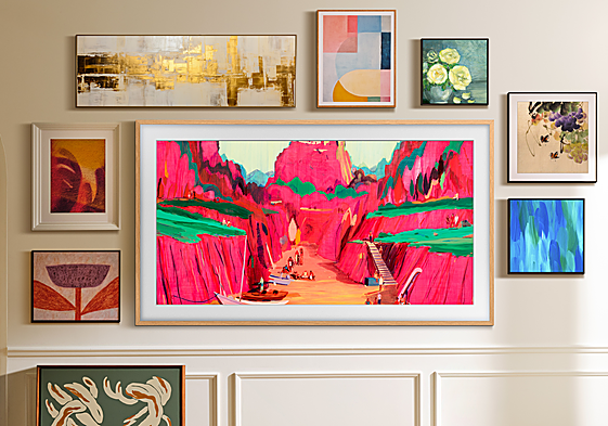 'The frame', la gama de televisores de Samsung que los convierten en una obra de arte.