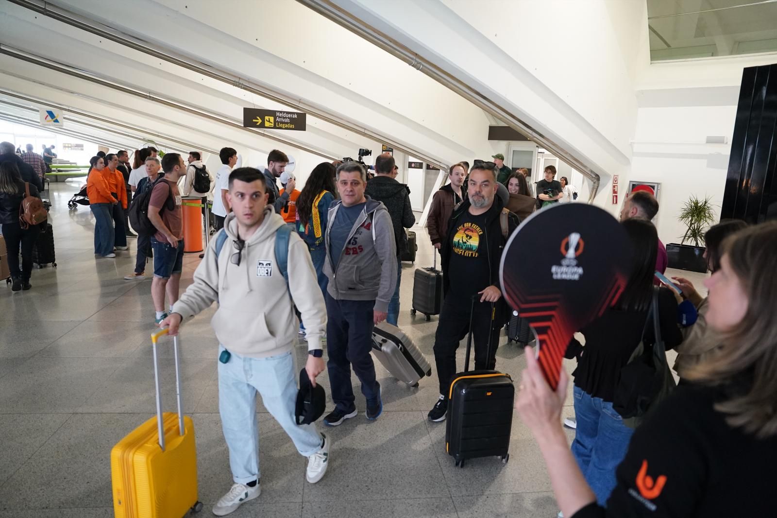 El desembarco inglés en el aeropuerto de Bilbao