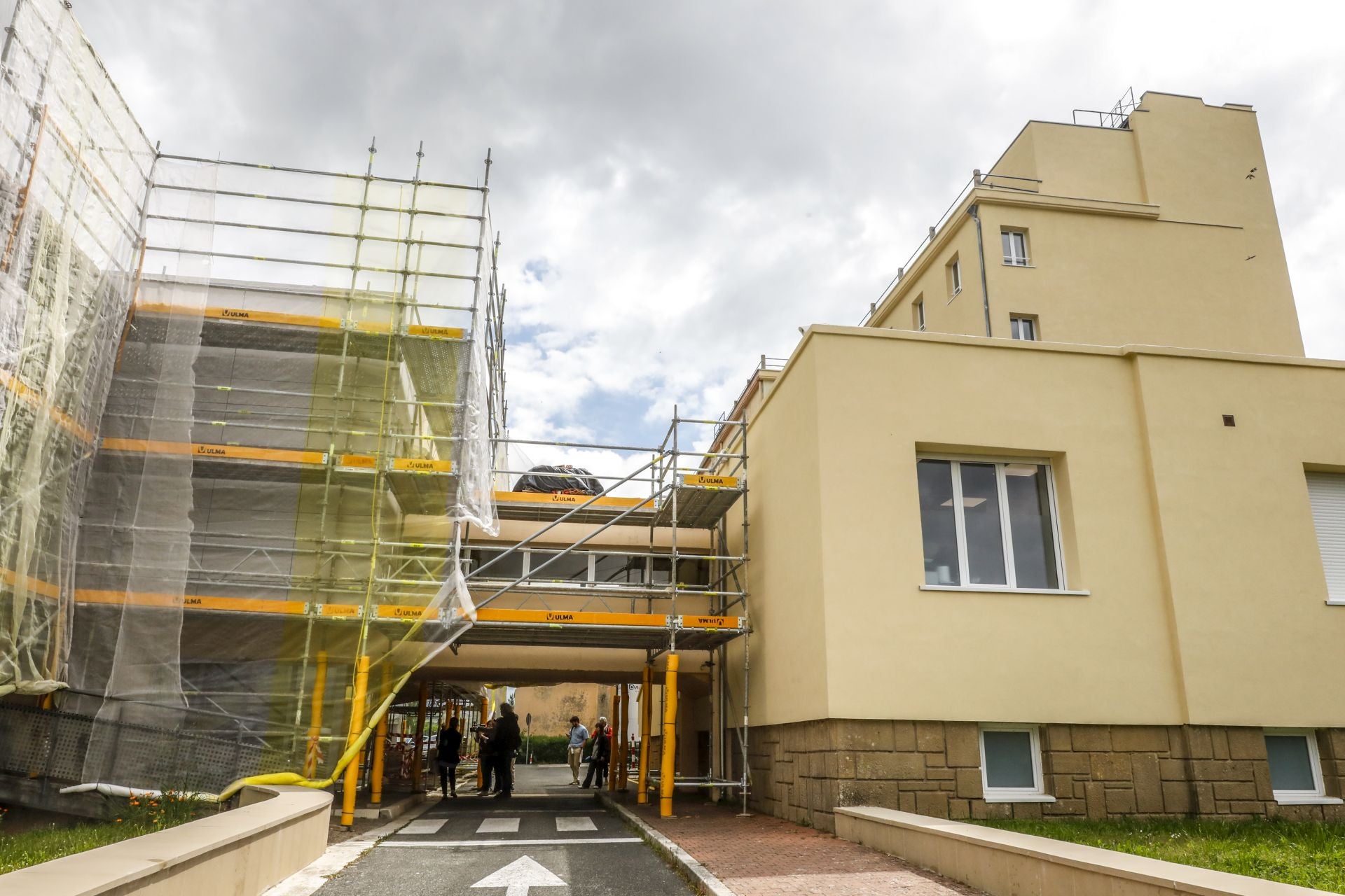 Las obras del Hospital de Leza en imágenes