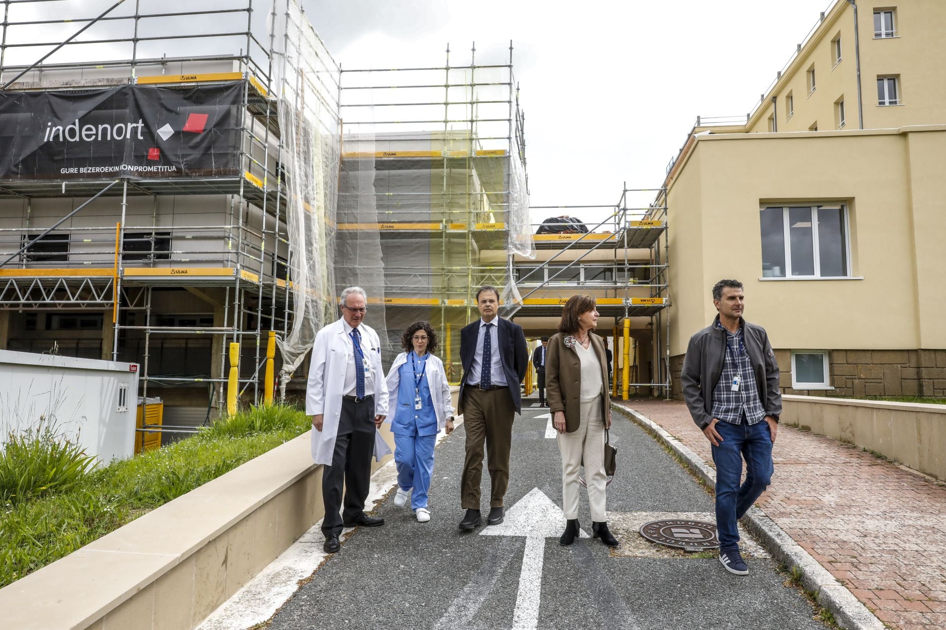 Las obras del Hospital de Leza en imágenes