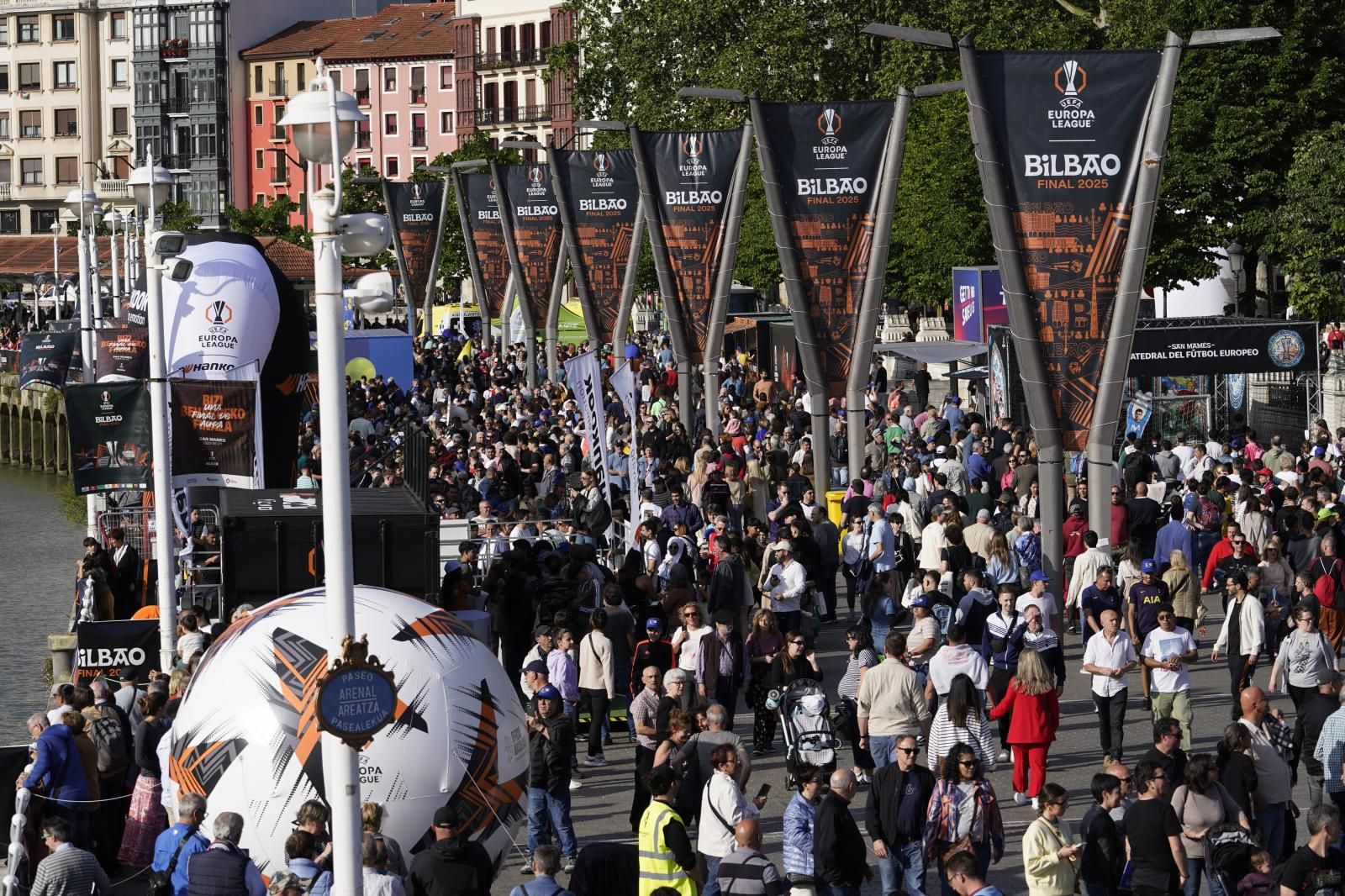 El ambiente en Bilbao la víspera de la final de la Europa League