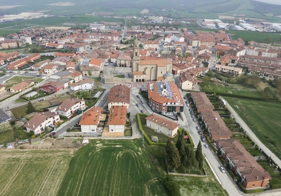 Vista aérea de Alegría-Dulantzi.