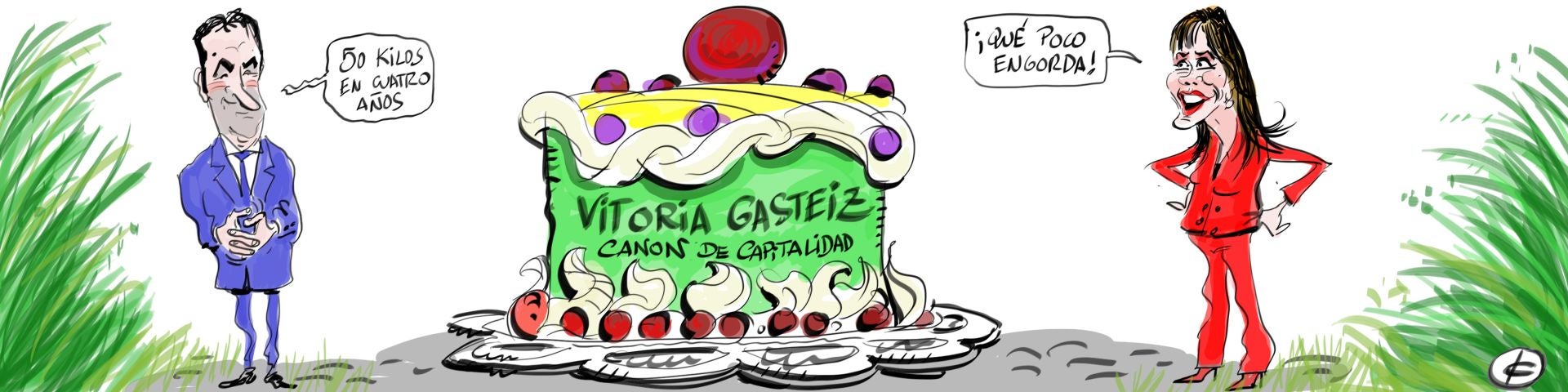 La viñeta de Cerrajería sobre el canon de capitalidad de Vitoria
