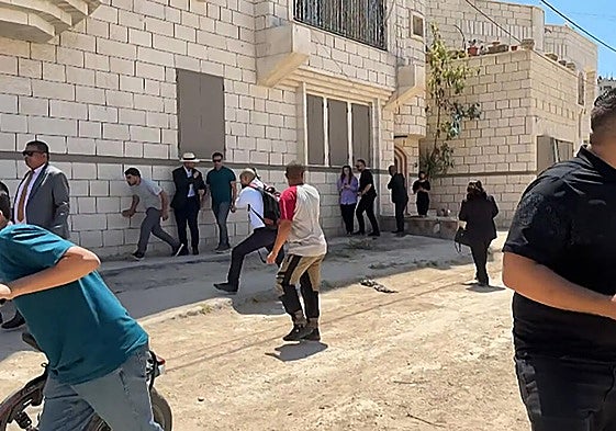 Disparos del Ejército israelí contra una delegación de diplomáticos que visitaba la localidad cisjordana de Yenín.