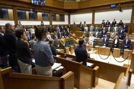 Un anterior pleno del Parlamento vasco.