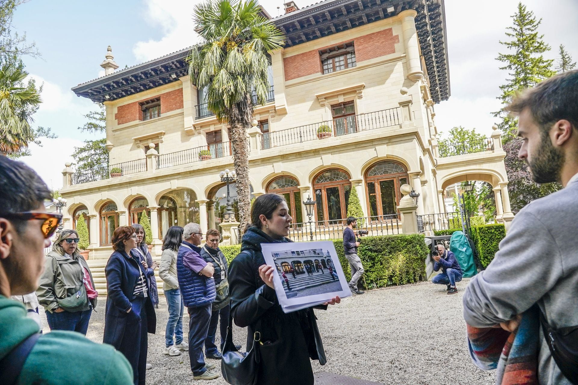 Visita a los jardines de Ajuria Enea.