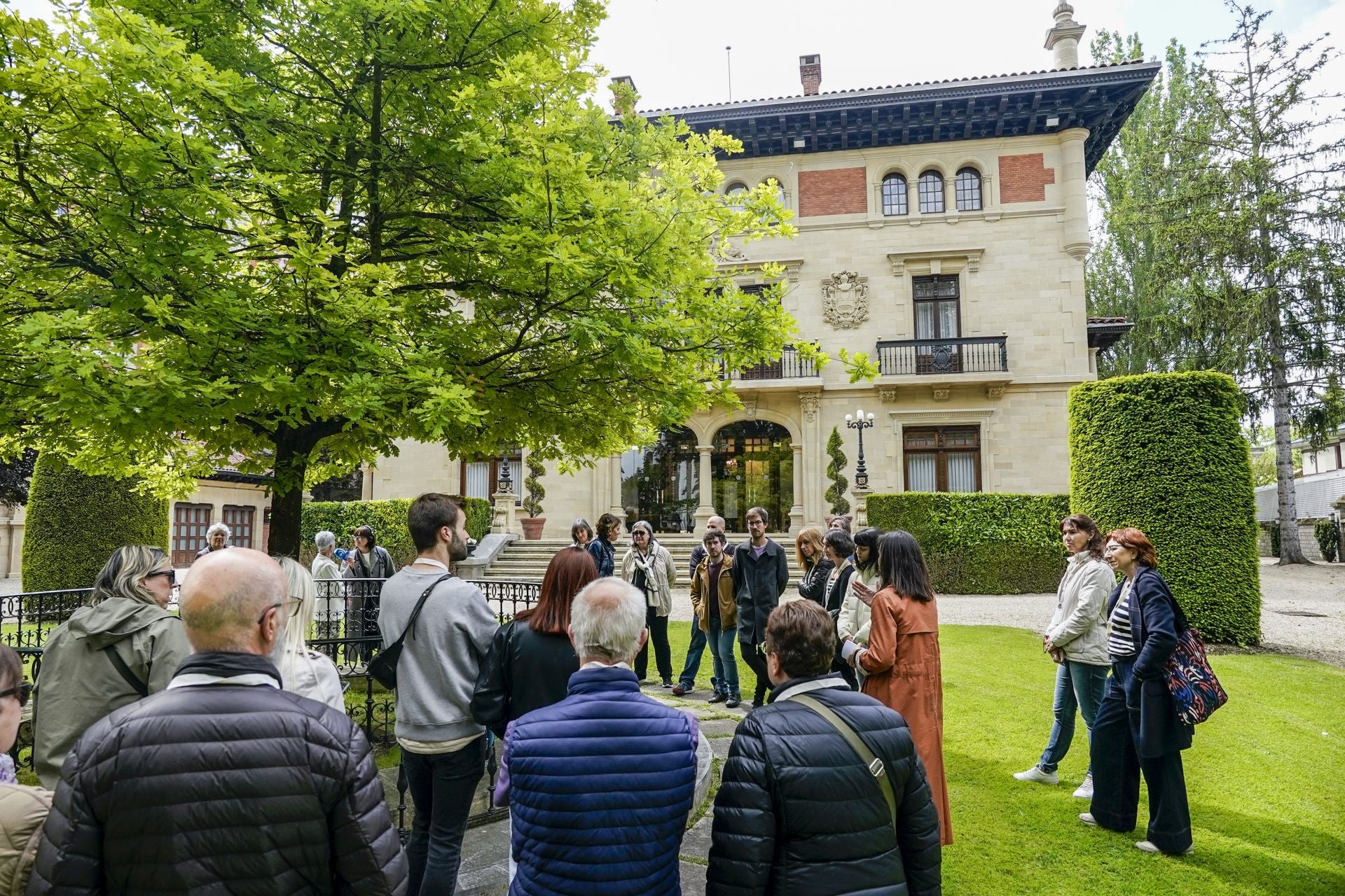 Visita a los jardines de Ajuria Enea.