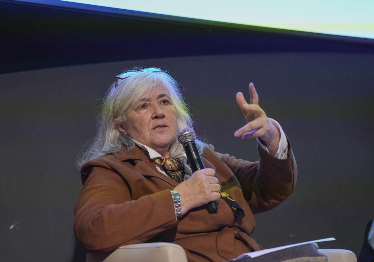 La magistrada Ruth Alonso, ayer jueves en el Palacio Europa.