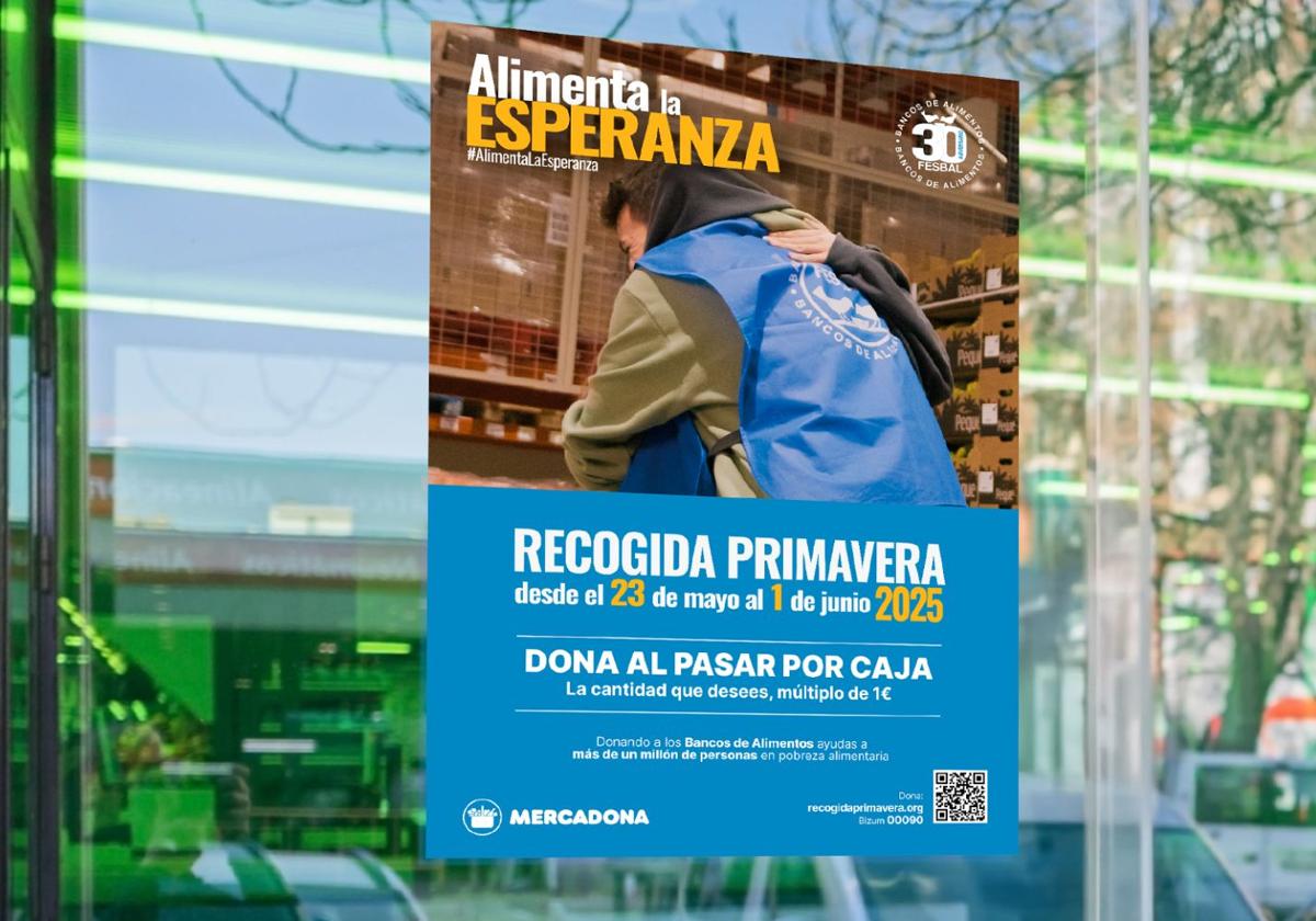 Mercadona se suma a la recogida de alimentos de primavera