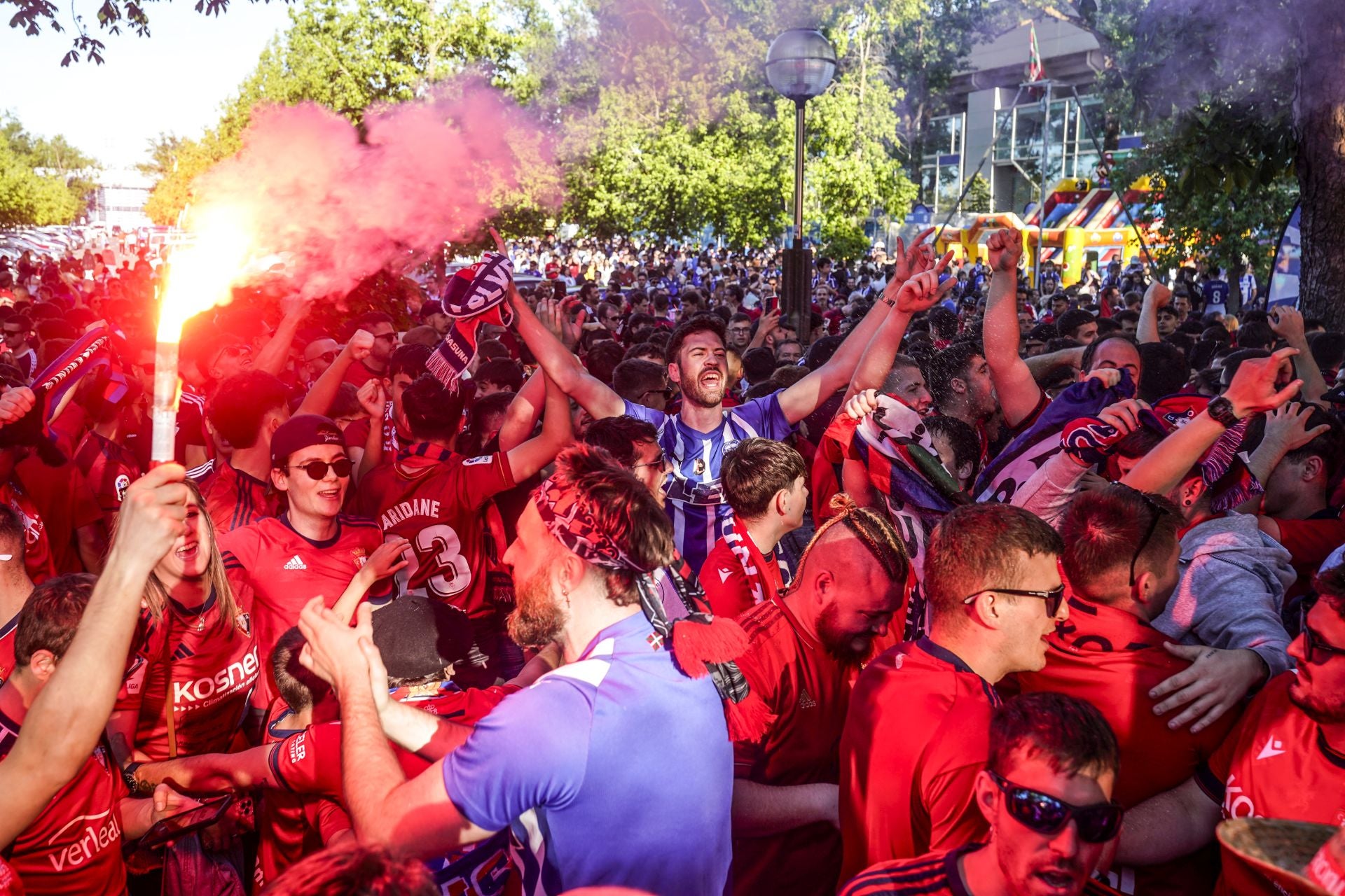 Las mejores imágenes de la previa del Alavés-Osasuna