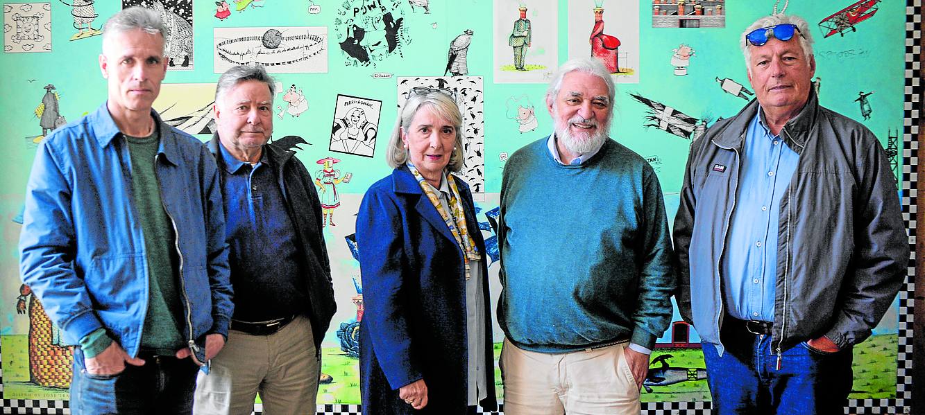 Garikoitz Fraga, Aurelio Garrote, Alicia Fernández, Marino Montero y Ángel Landaraso.