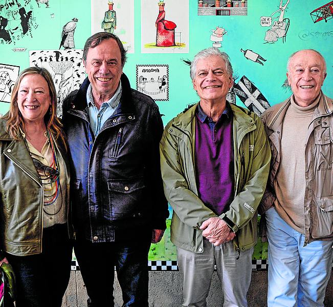 María Eugenia Salaverri, Javier Rebollo, Alberto Infante y Juan Kotis.