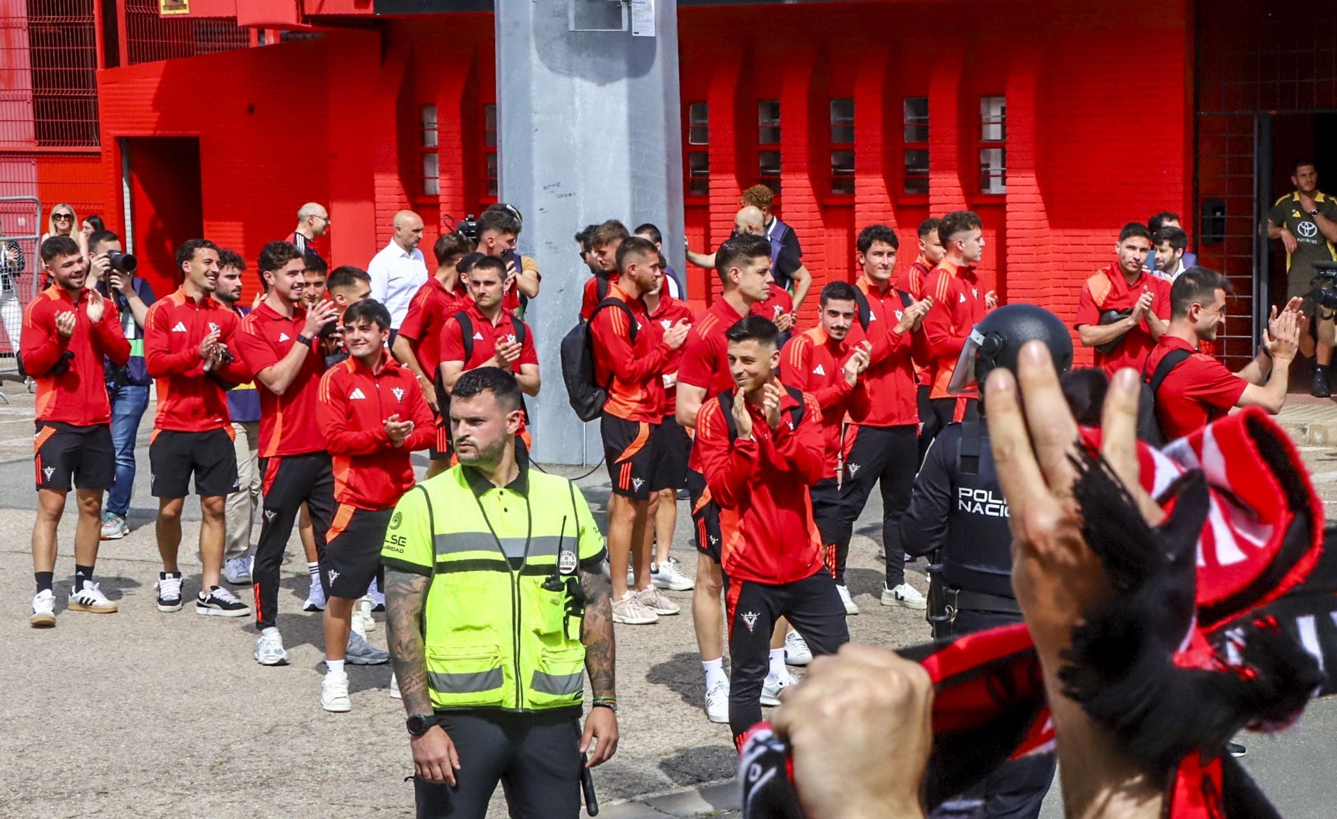 Las imágenes de la previa del Mirandés