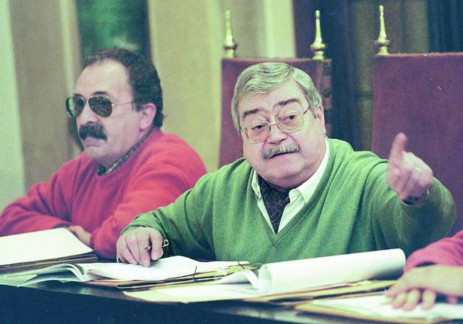 Jesús Mari Pedrosa, durante un pleno municipal.