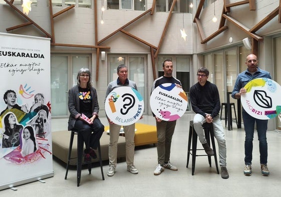 Representantes de la organización de Euskaraldia.