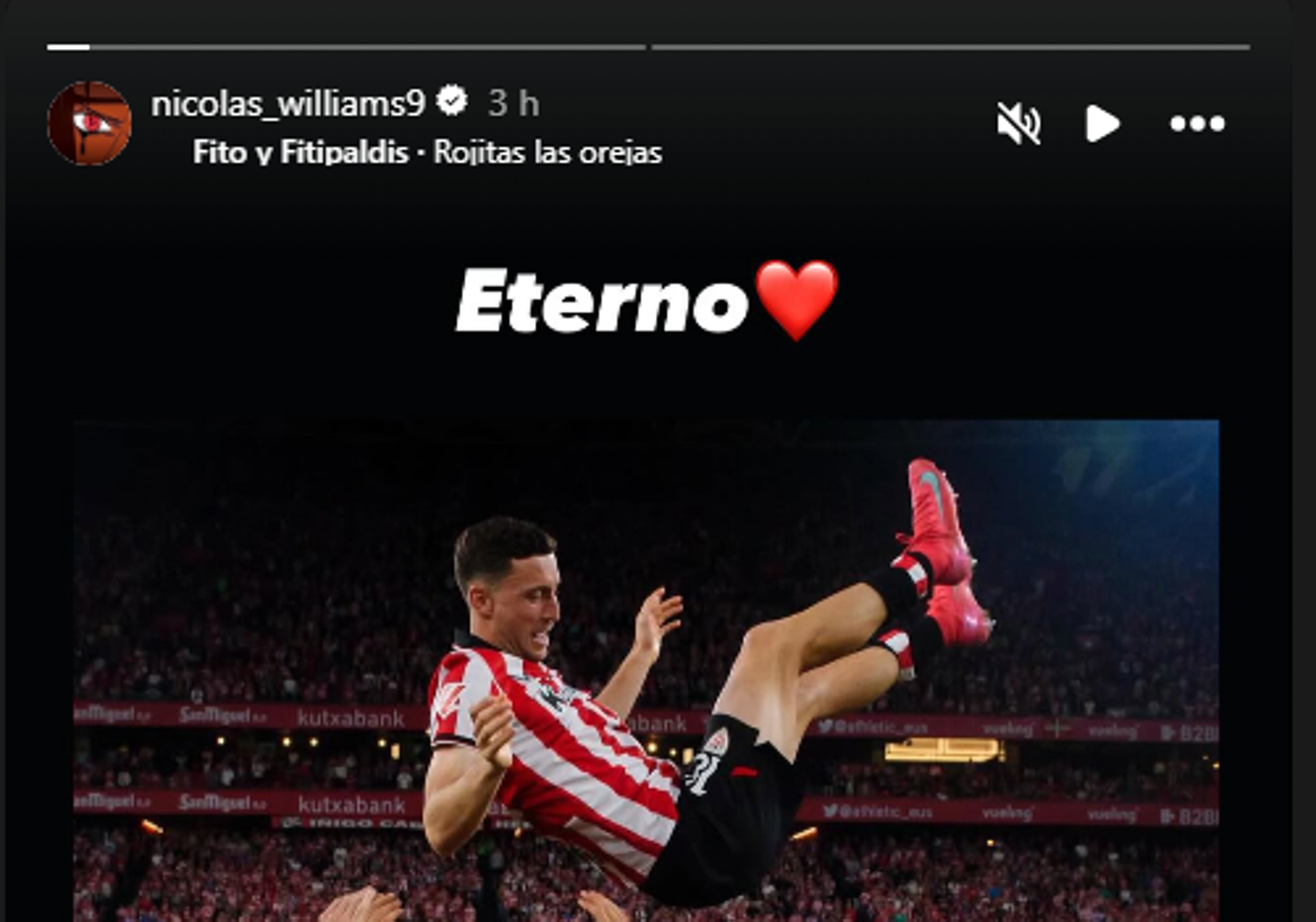Imagen principal - La canción con la que sus compañeros del Athletic despiden a De Marcos