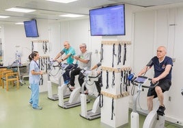 Pacientes en la Unidad de Rehabilitación Cardiaca de la OSI Araba.