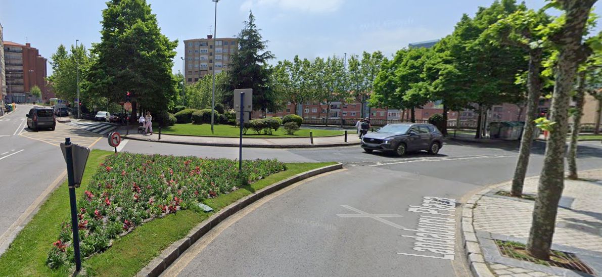 Se permitirá el giro desde Landaburu (a la izquierda de la imagen) hacia una de las salidas principales del municipio.