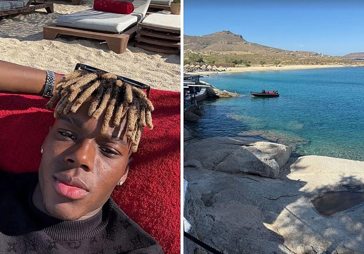 Las vacaciones exprés de Nico Williams en una isla paradisíaca antes de acudir con la selección