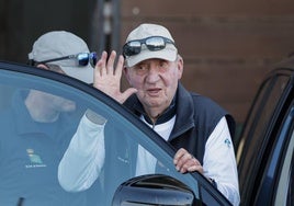 El rey Juan Carlos en Sanxenxo.