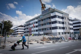 Viviendas públicas en construcción.