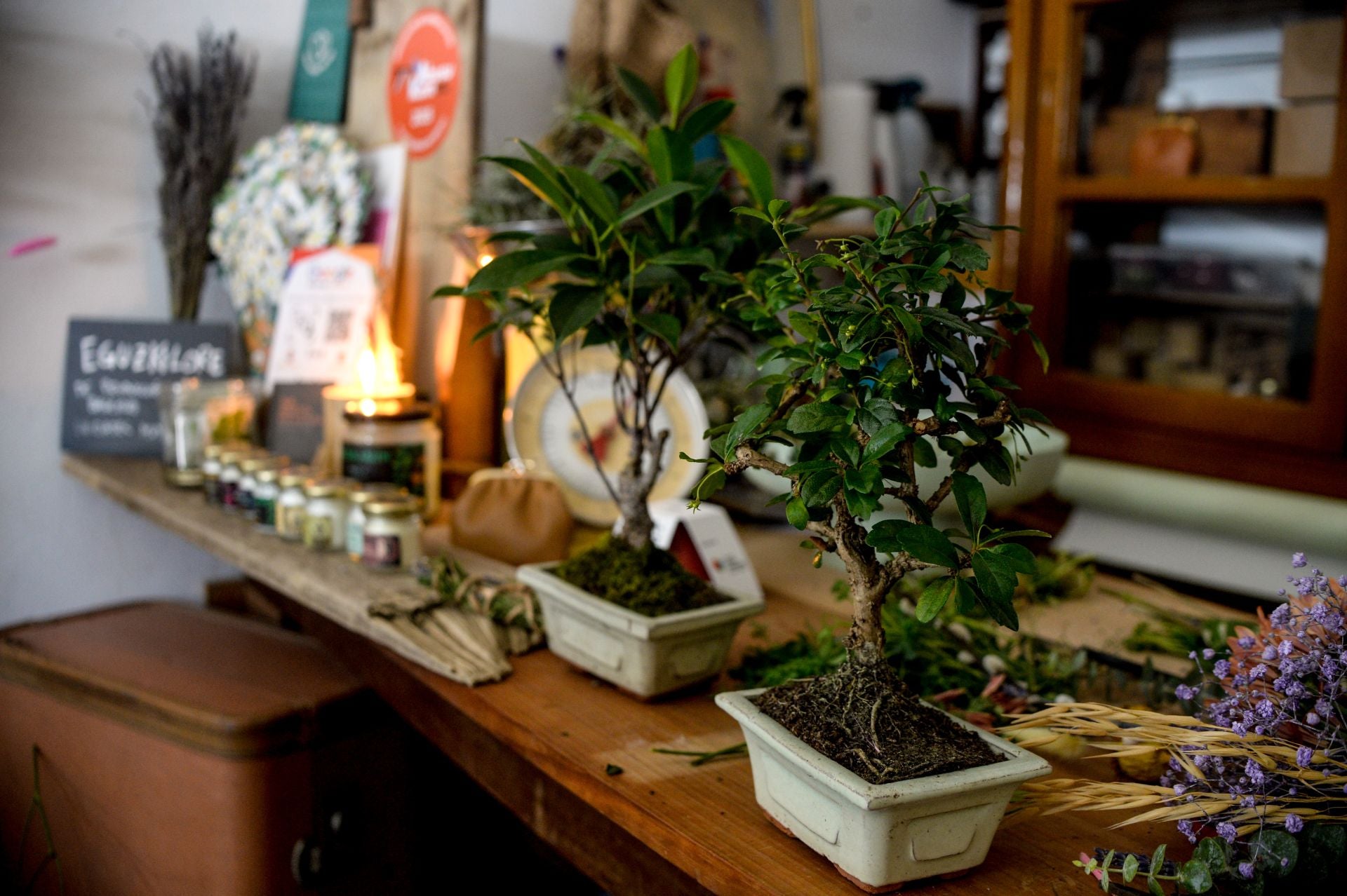 Edu cambia de vida y abre la única floristería de La Peña para que florezca el barrio