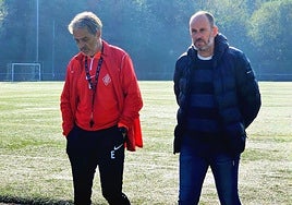 Natxo González y Jabi Luaces, en las instalaciones de Txolon.