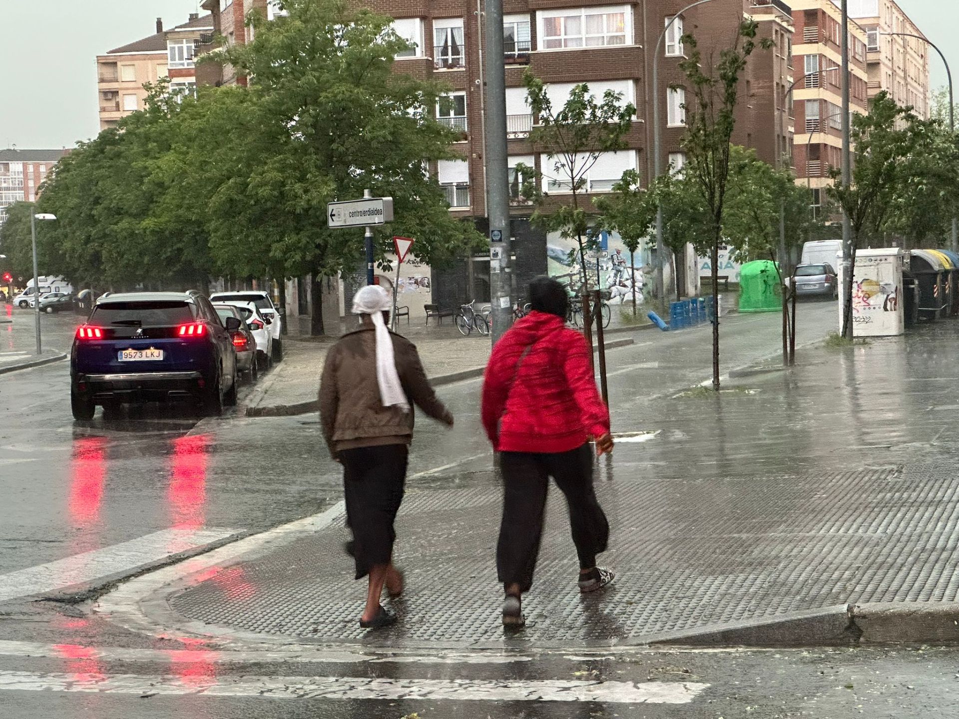 La tormenta de Vitoria en imágenes