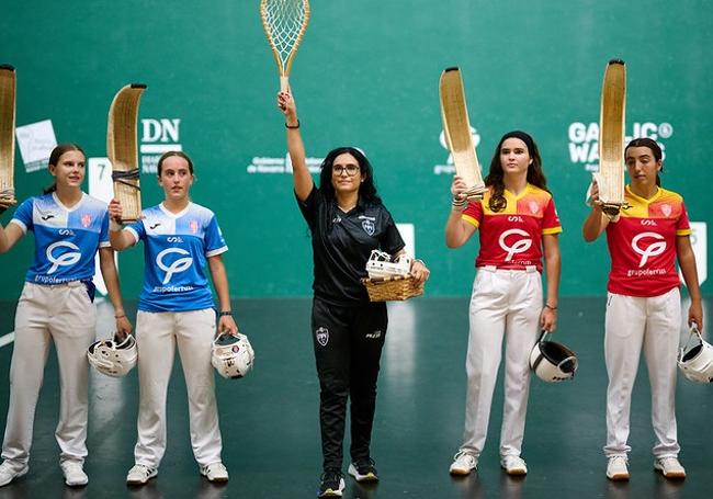 Elaia, Oaia, Erika y Arai, en la final del Mundial Sub'22 celebrado el año pasado en el Labrit