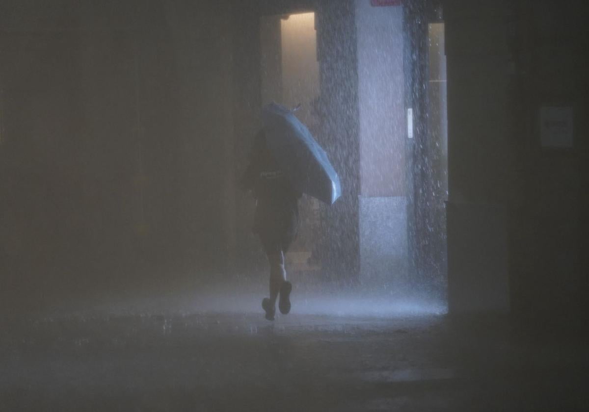 La tormenta de Vitoria en imágenes