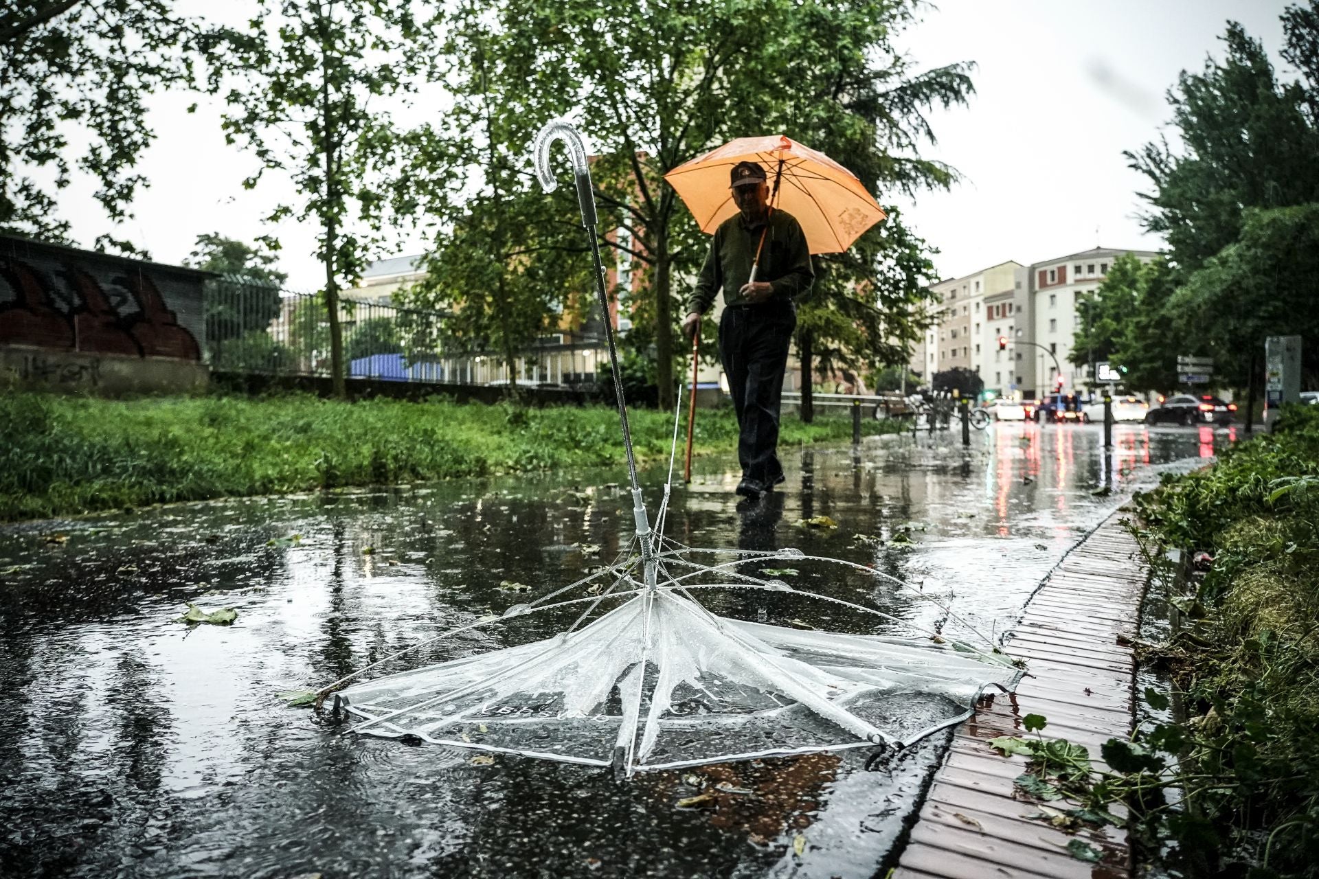 La tormenta de Vitoria en imágenes