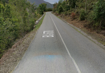 Así es el lugar del accidente mortal en Espinosa de los Monteros
