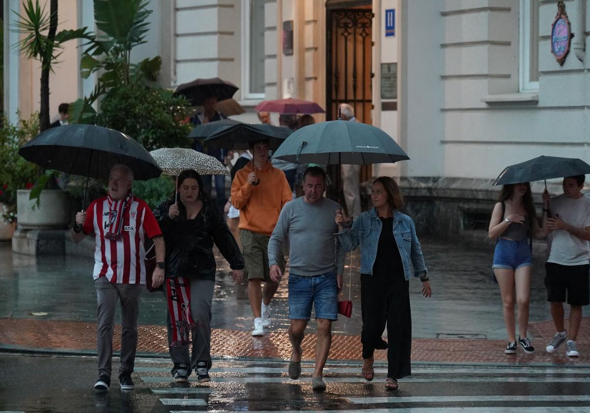 Inicio de semana otoñal en Bizkaia con aviso amarillo por tormentas y granizo
