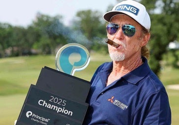 Otro 'purazo' de 'El Pisha' Miguel Ángel Jiménez, que ya supera los catorce millones de euros en el circuito senior de la PGA
