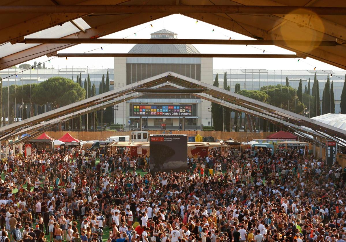 Vista de una edición anterior del festival Sónar, de Barcelona.