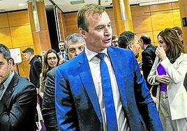 El consejero delegado de MasOrange, Meinrad Spenger, en un acto celebrado por EL CORREO el pasado año en Vitoria.