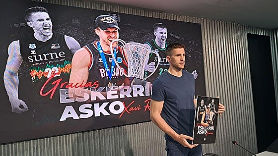 Xabi Rabaseda se despide del Bilbao Basket: «Lo que hacemos como profesionales se olvida, pero lo que hacemos sentir, permanece»