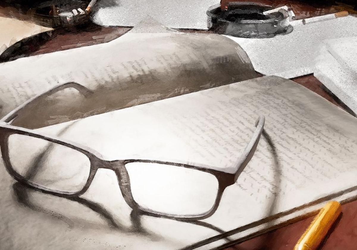 Imagen principal - Creaciones artísticas para el libro 'Gabriel Arestik ereindakoak'.