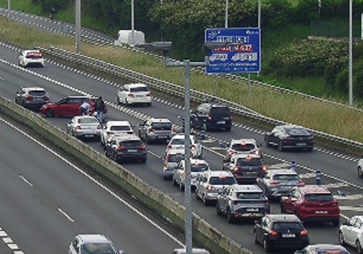 Imagen del accidente en La Avanzada.