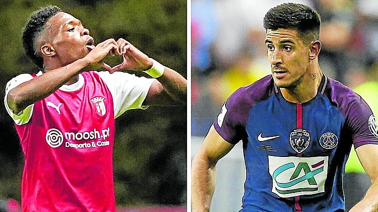 Sólo los rojiblancos Yuri y Djaló saben lo que es jugar la Champions, pero con otra camiseta