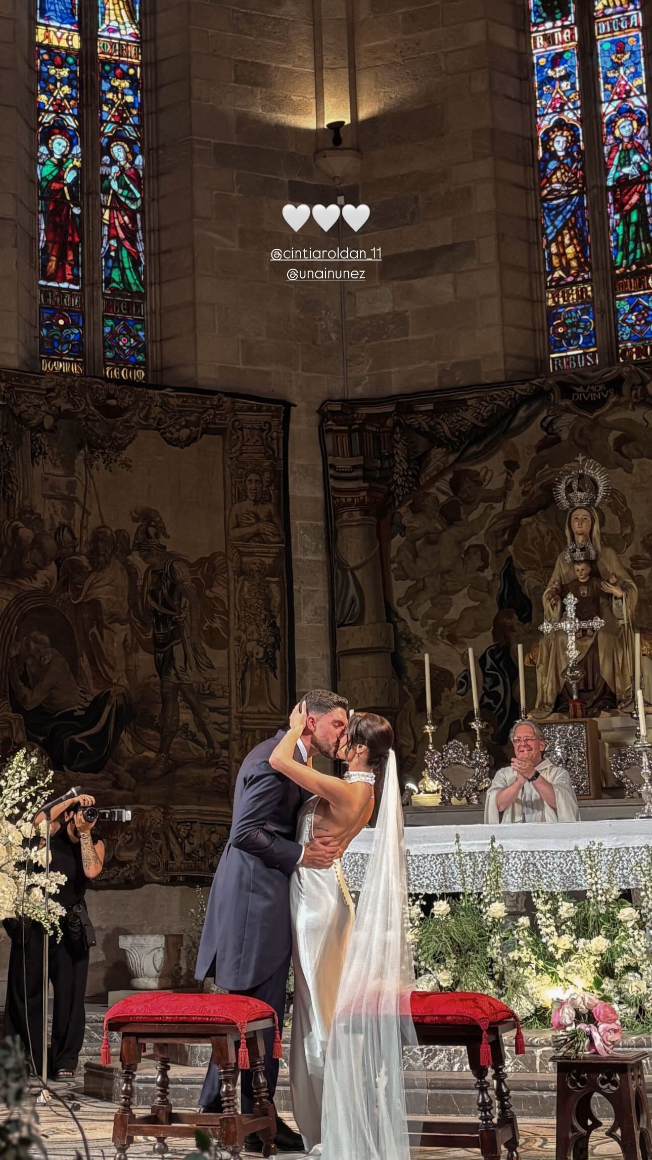 Las fotos de la boda de Unai Núñez y Cintia Roldán