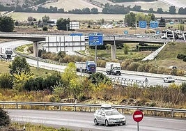 Enlace de la A-1 en Armiñón