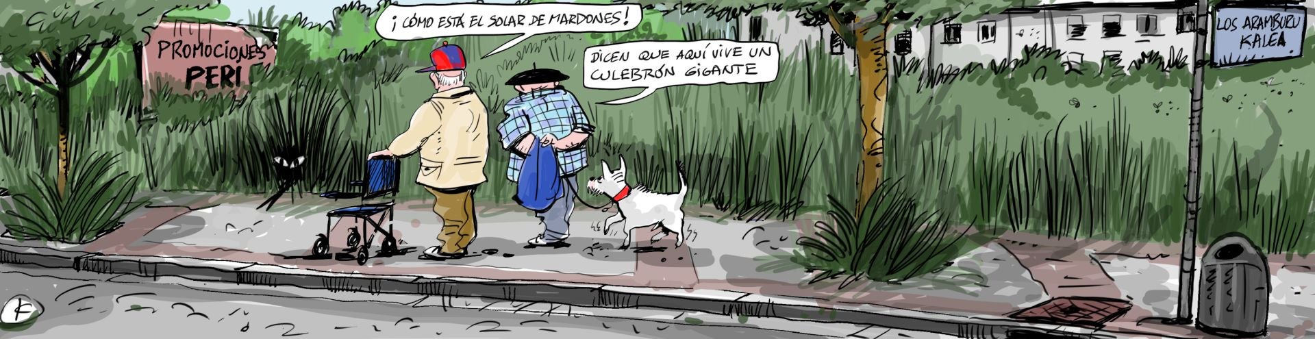 La viñeta de Cerrajería sobre el plan para levantar pisos y chalés en José Mardones