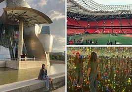 Sara Carbonero disfruta de Bilbao, con visita a San Mamés incluida: «La Catedral. Pasada»