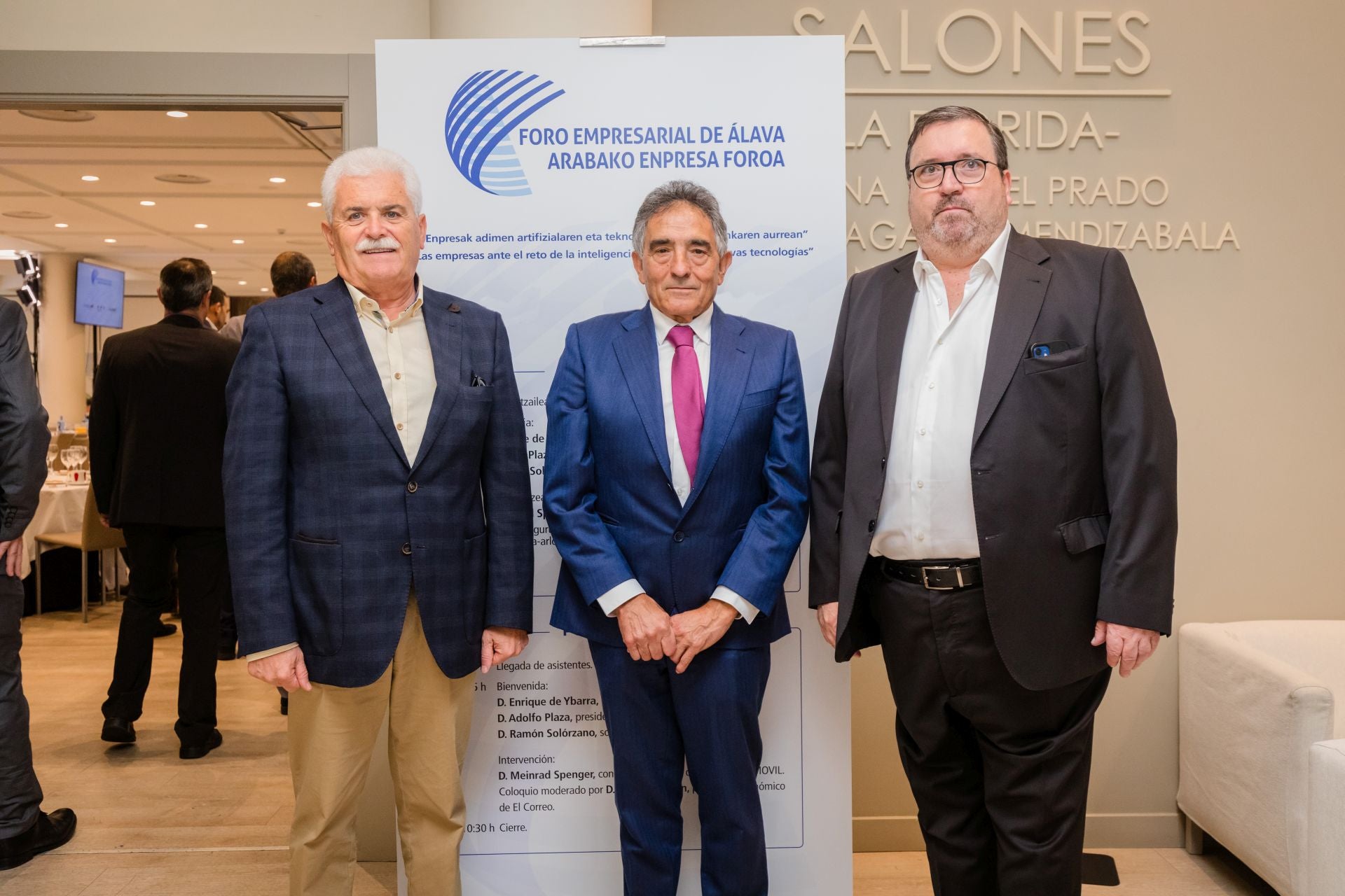 Enrique del Valle, José Barreira y Javier Sáenz.